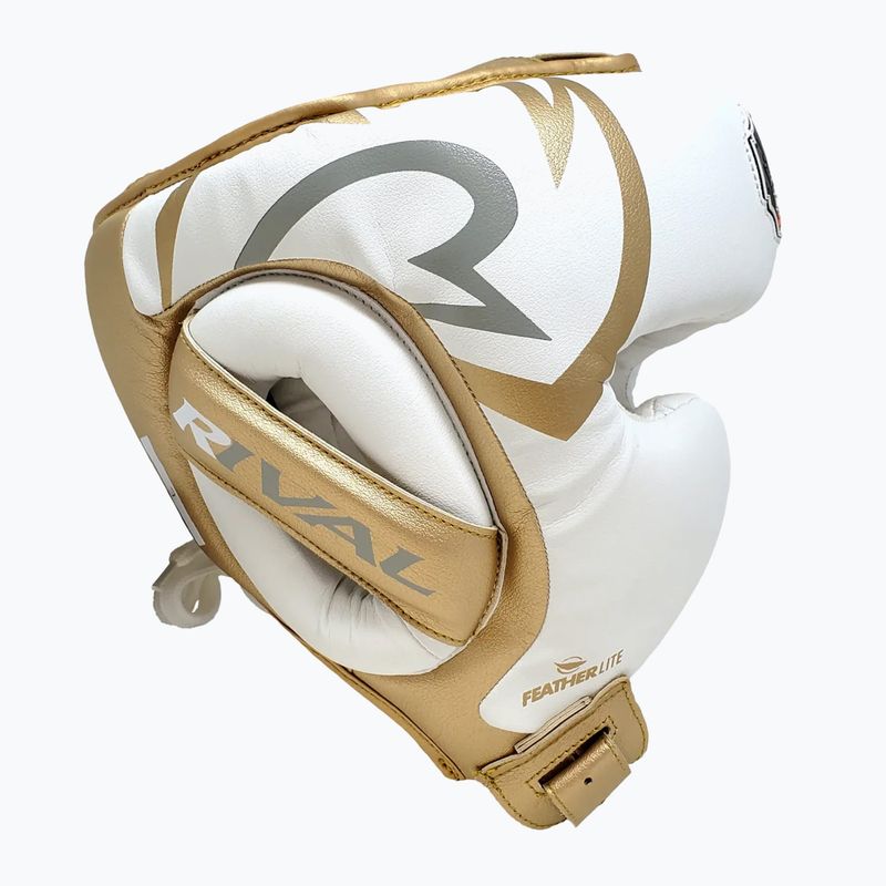 Bokso šalmas Rival RHG100 Professional Headgear white/gold 4