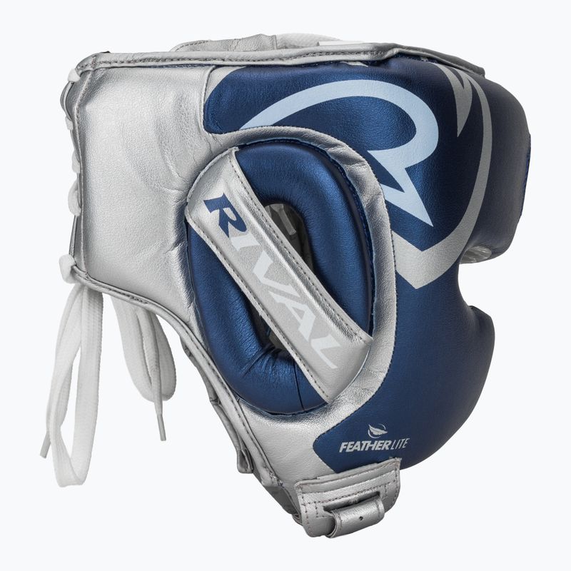 Bokso šalmas Rival RHG100 Professional Headgear blue/silver 2