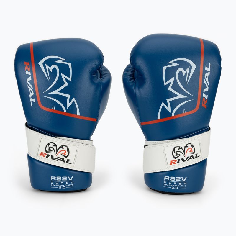 Bokso pirštinės Rival RS2V Super Sparring 2.0 blue 2