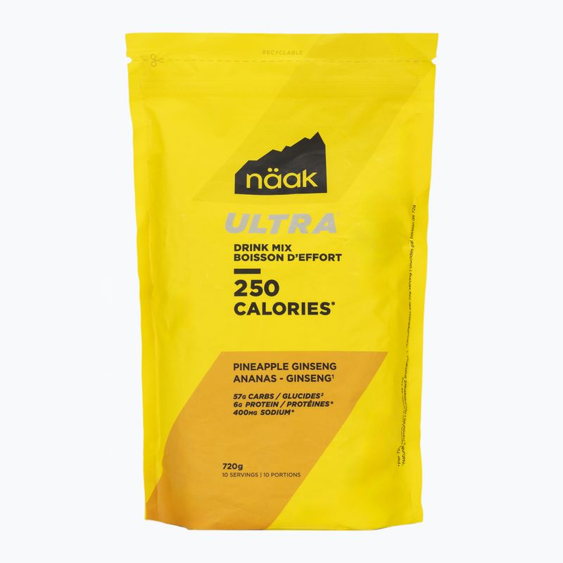 Energetinis gėrimas Näak Ultra Drink Mix 720 g pineapple ginseng