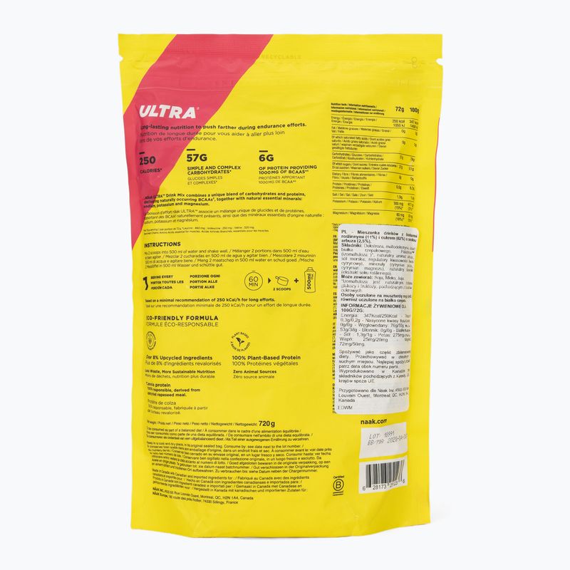 Energetinis gėrimas Näak Ultra Drink Mix 720 g watermelon 2
