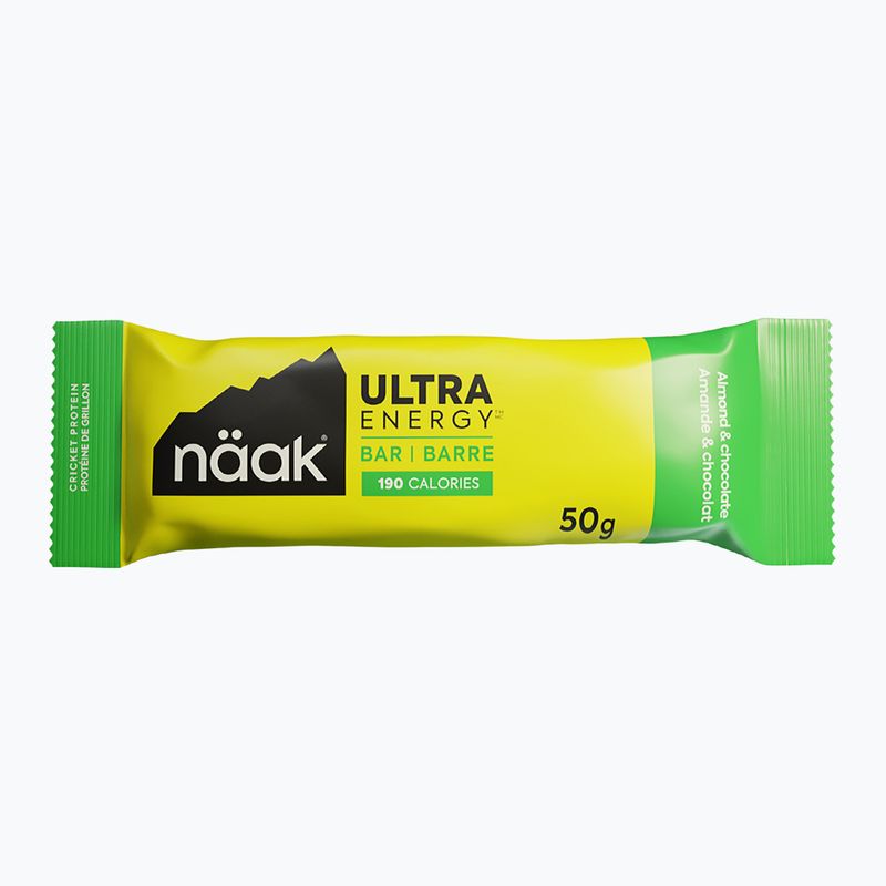 Energnetinis batonėlis Näak Ultra Energy 50 g almond & chocolate