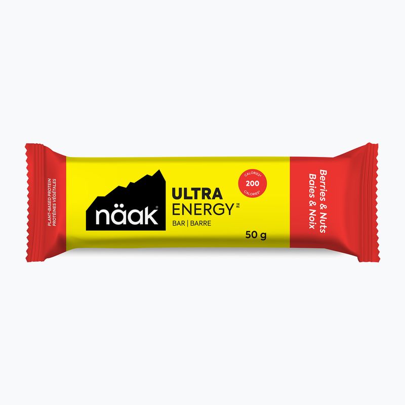 Energnetinis batonėlis Näak Ultra Energy 50 g berries & nuts
