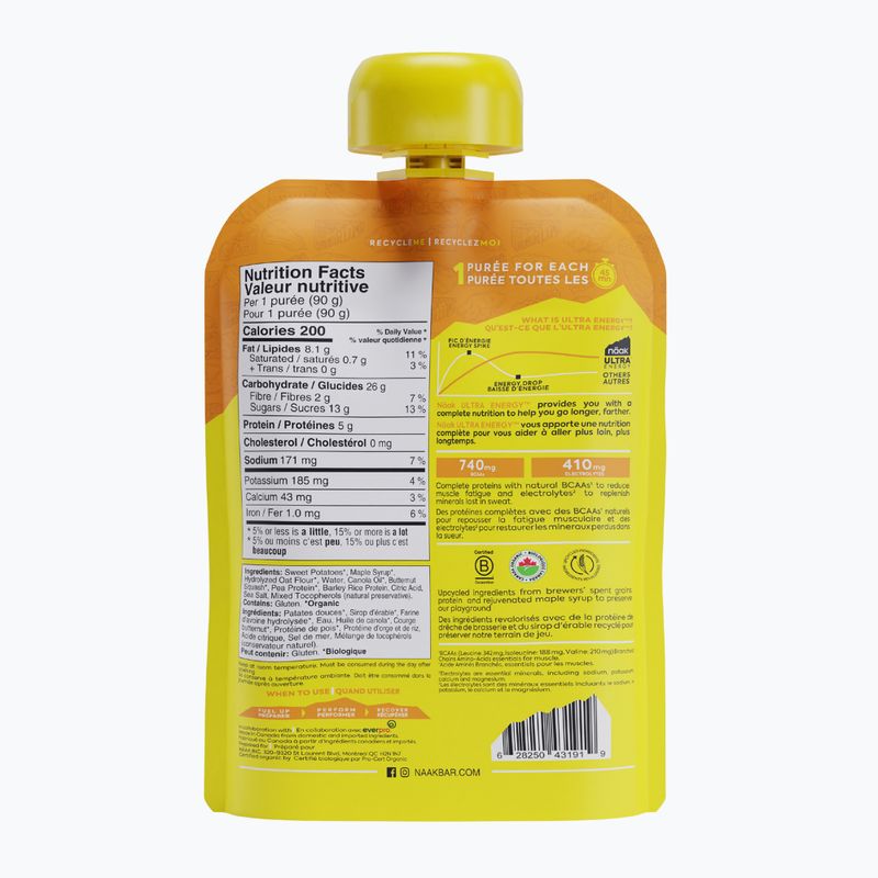 Energetinis gelis Näak Ultra Energy 90 g sweet potatoes butternut squash 2