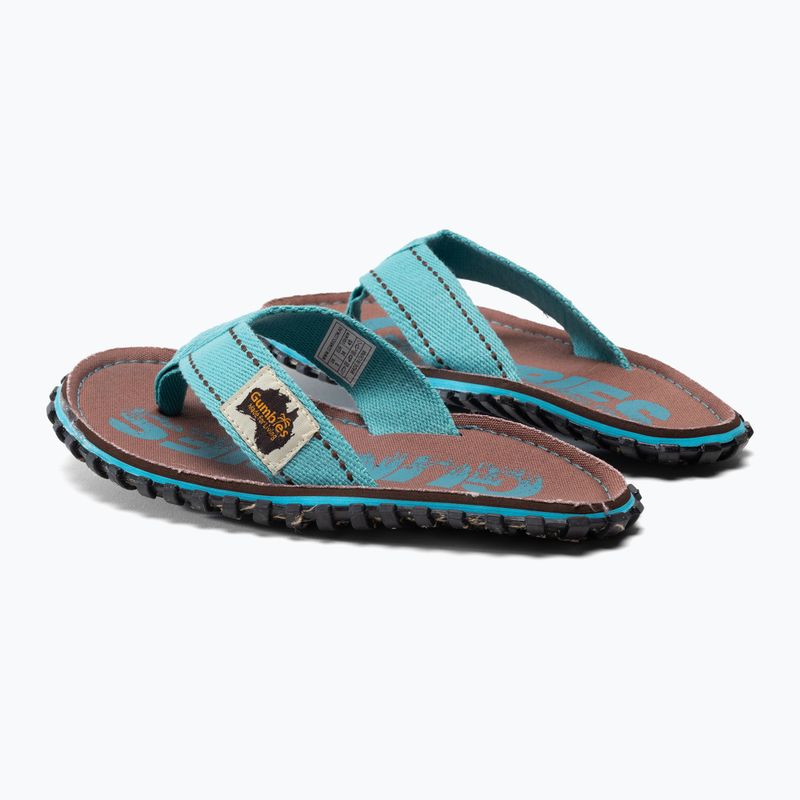 Gumbies Islander rudos ir mėlynos spalvos šlepetės 3