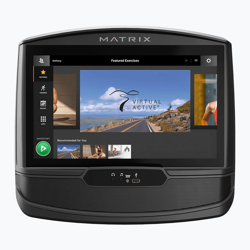Stacionarus dviratis Matrix Fitness Recumbent Bike R50XIR-02 graphite grey 3