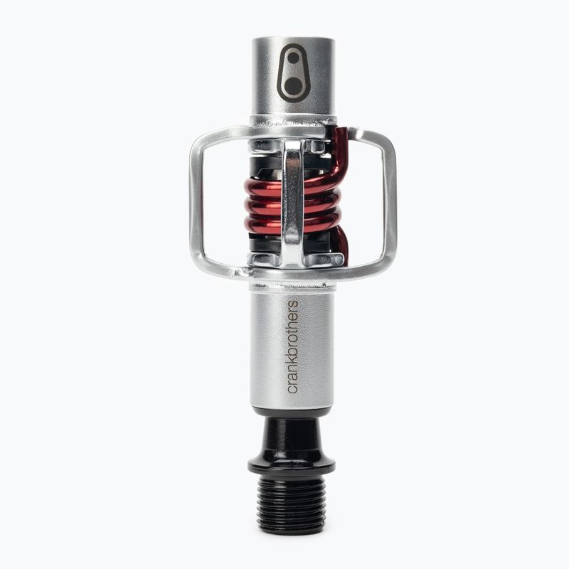 Crankbrothers Eggbeater 1 sidabriniai/raudoni dviračio pedalai CR-14792 4