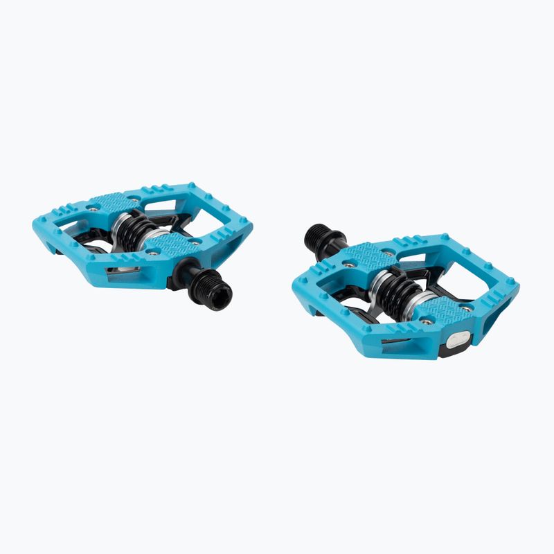 Dviračių pedalai Crankbrothers Double Shot 2 light blue/black 2