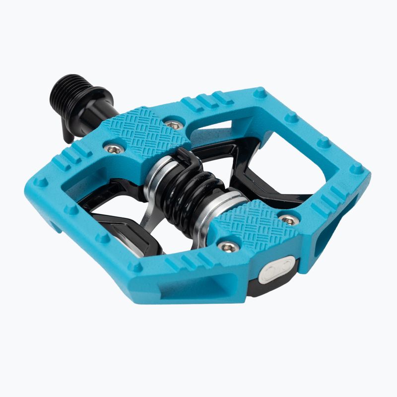 Dviračių pedalai Crankbrothers Double Shot 2 light blue/black 4