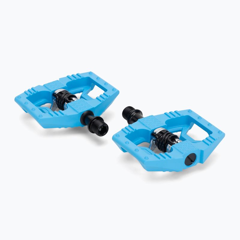 Dviračių pedalai Crankbrothers Double Shot 1 light blue/black 2