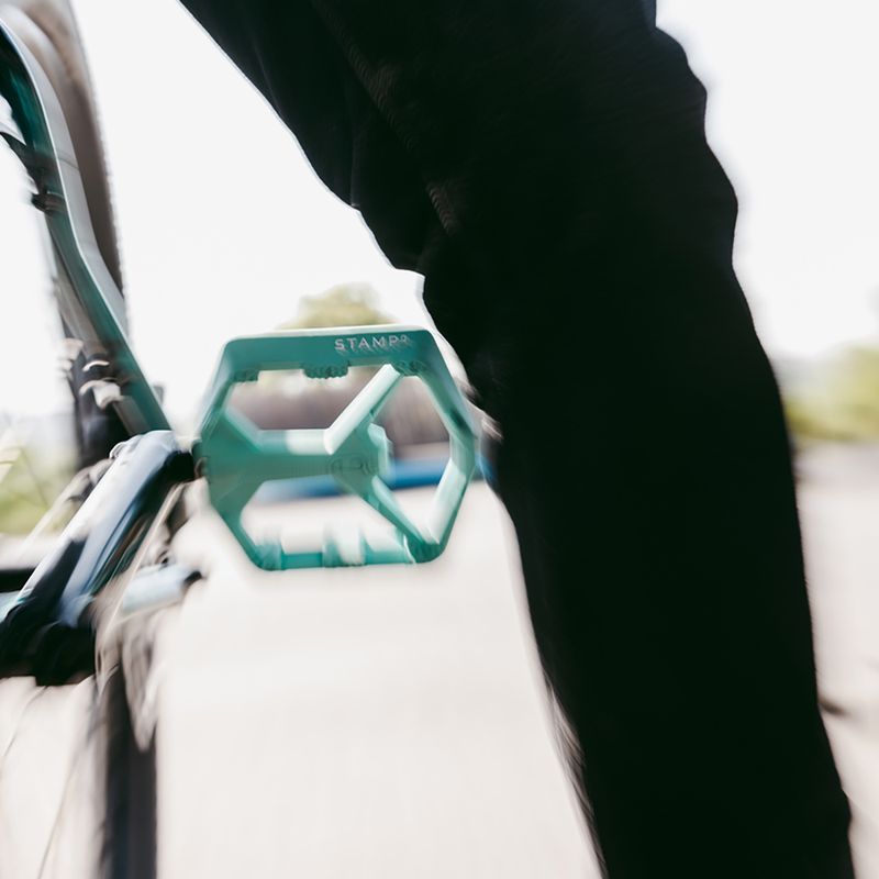 Dviračių pedalai Crankbrothers Stamp 0 turquoise 6