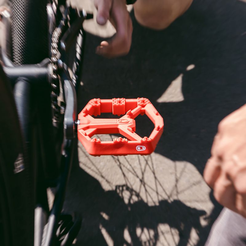 Dviračių pedalai Crankbrothers Stamp 0 bright red 5