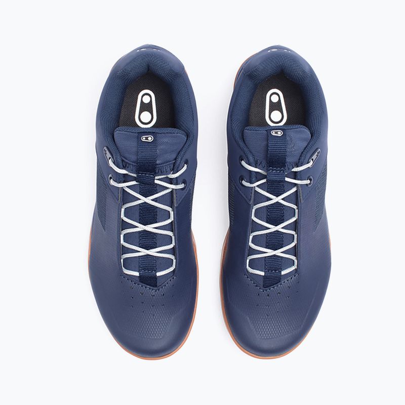 Vyriški platforminiai dviračių batai Crankbrothers Stamp Lace navy blue and brown CR-STL04281A105 4