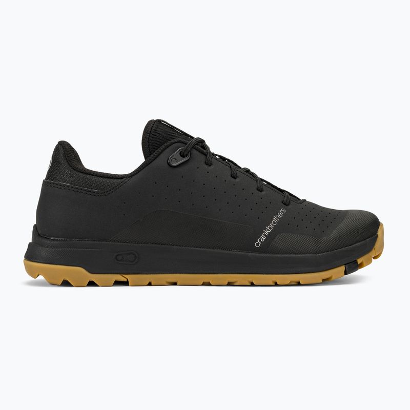 Platforminiai dviračių batai Crankbrothers Stamp Trail Lace black /black/gum outsole 2