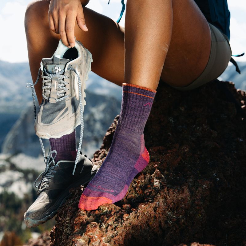 Moteriškos kojinės Darn Tough Hiker plum heather 6