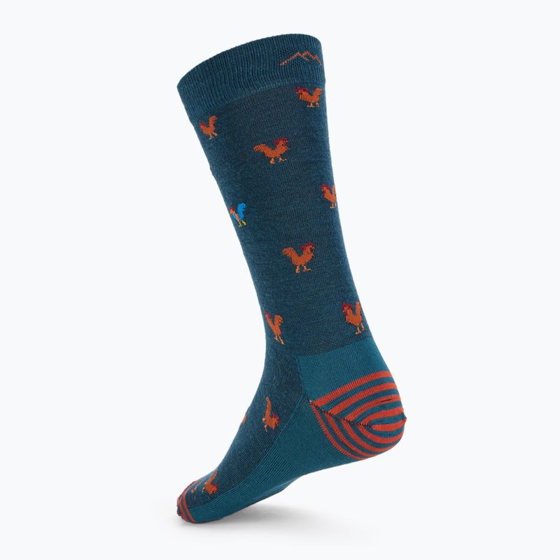Vyriškos kojinės Darn Tough Strut Crew dark teal 2