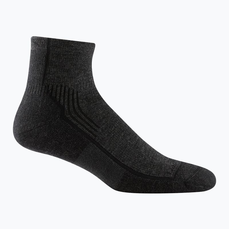 Vyriškos žygio kojinės  Darn Tough Hiker Quarter onyx black