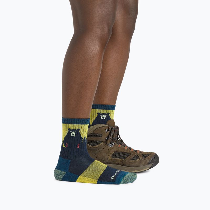 Moteriškos kojinės Darn Tough Bear Town Micro Crew Cushion dark teal 2