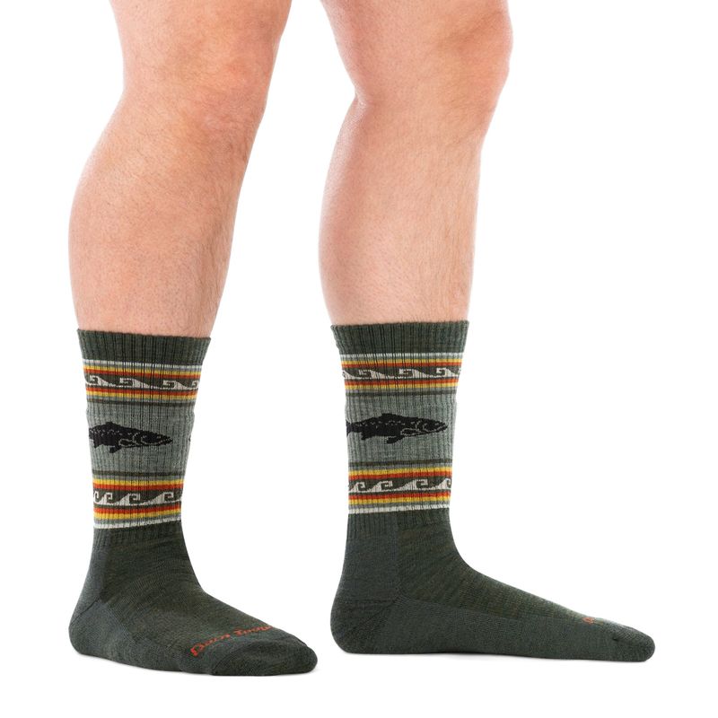 Vyriškos kojinės Darn Tough VanGrizzle Boot Sock Cushion trout river 2
