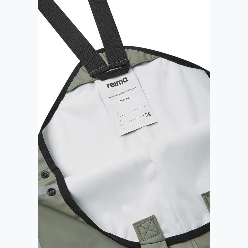 Vaikiškos kelnės nuo lietaus Reima Lammikko greyish green 5