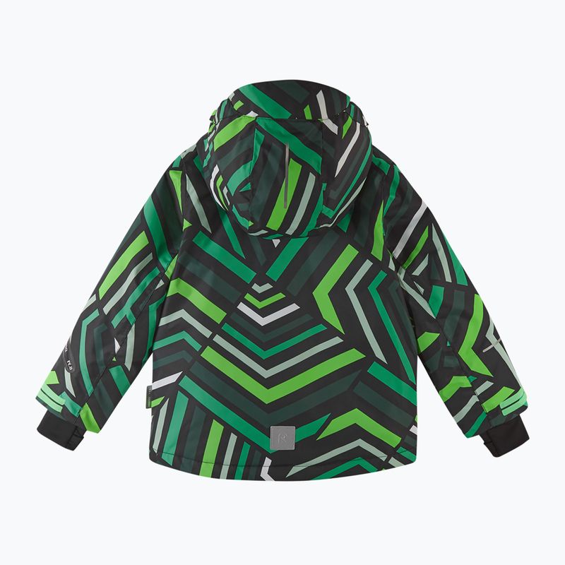 Vaikiška slidinėjimo striukė Reima Kairala black/green 3