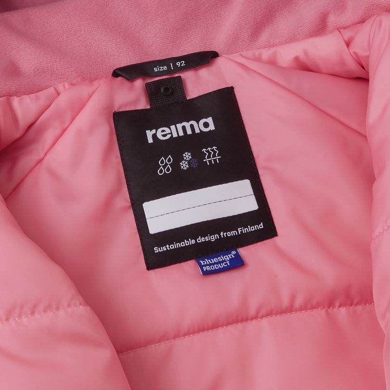 "Reima Lappi" saulėlydžio rožinės spalvos vaikiškas slidinėjimo kostiumas 7