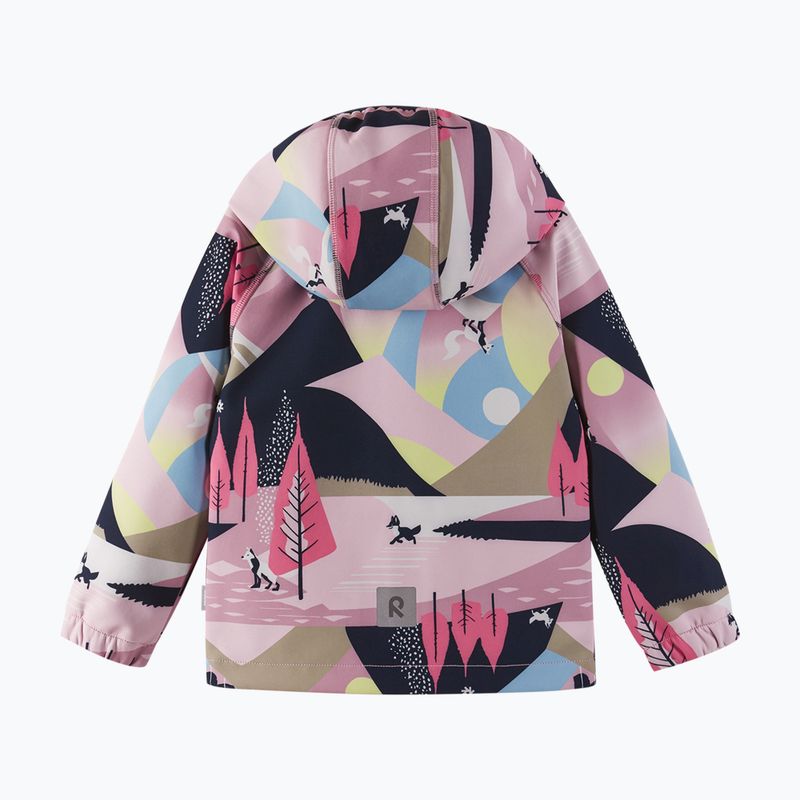 Vaikiška softshell striukė Reima Vantti grey pink 3