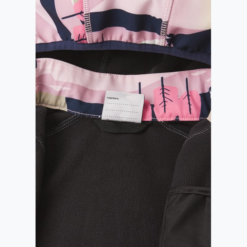 Vaikiška softshell striukė Reima Vantti grey pink 6