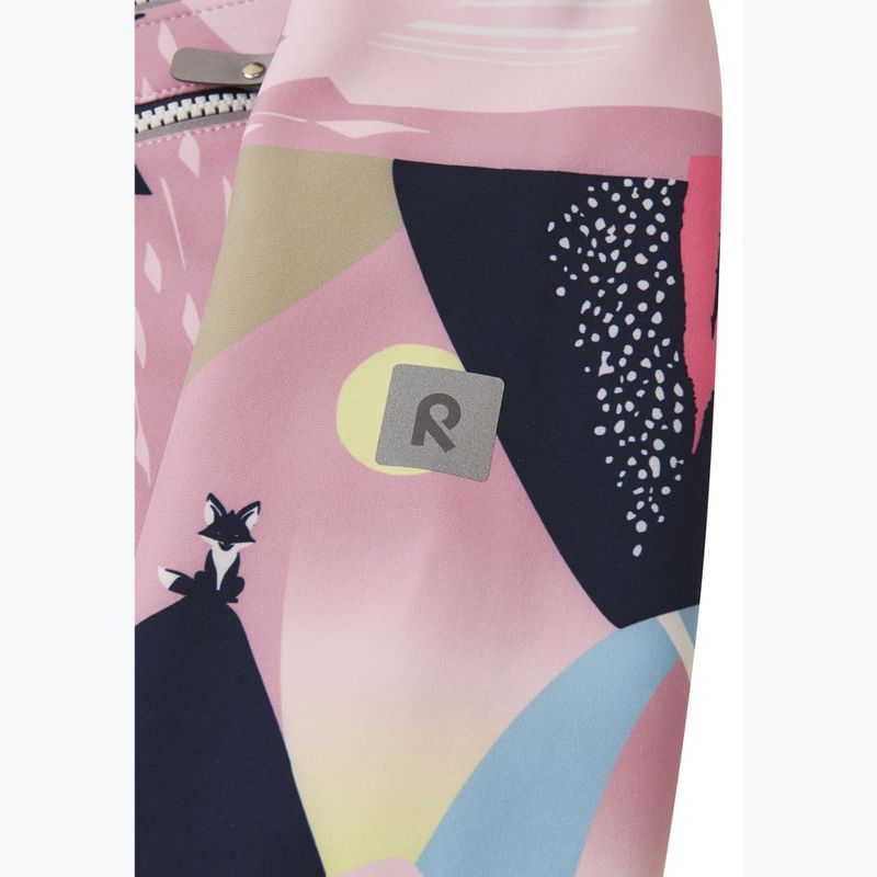 Vaikiška softshell striukė Reima Vantti grey pink 7