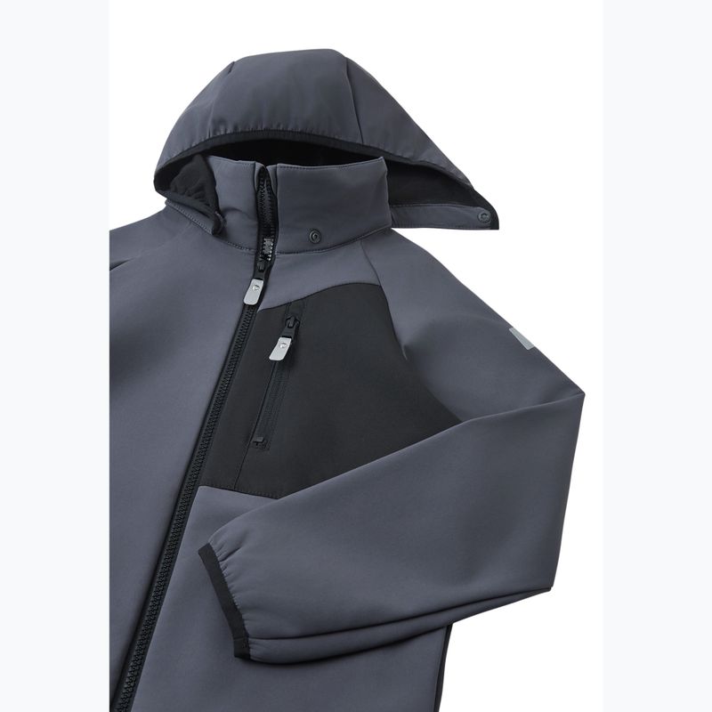 Vaikiška softshell striukė Reima Mukana soft black 3