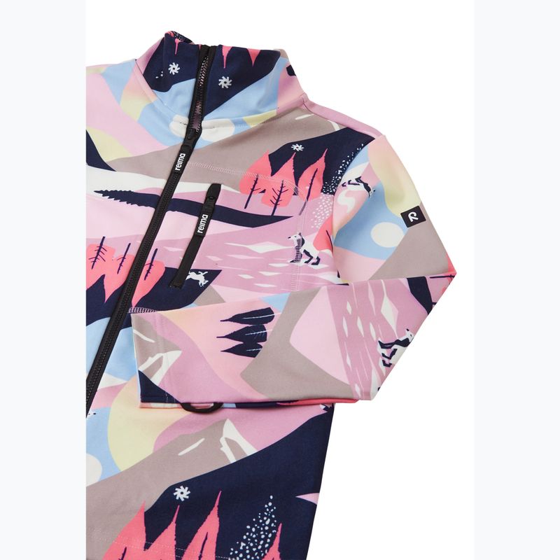 Vaikiškas fliso džemperis Reima Iisisti grey pink 3