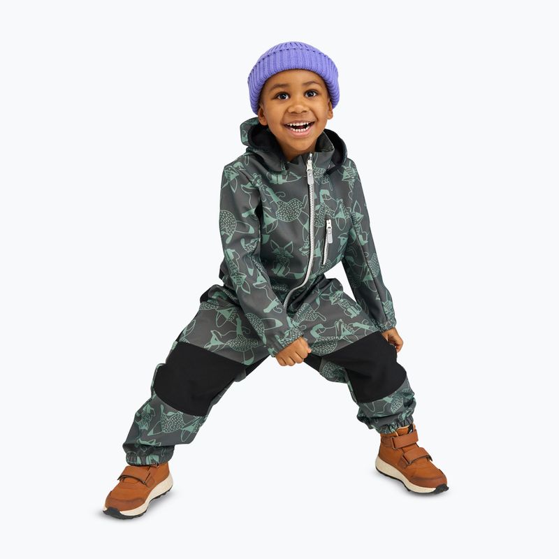 Vaikiškas softshell kombinezonas Reima Nurmes deeper thyme green 11