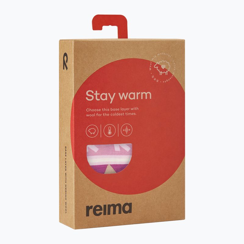 Vaikiškas termoaktyvių apatinių komplektas Reima Taitoa grey pink 9