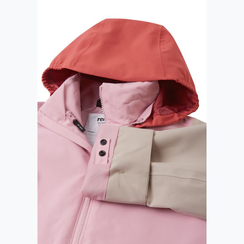 Vaikiška softshell striukė Reima Sysma grey pink 5