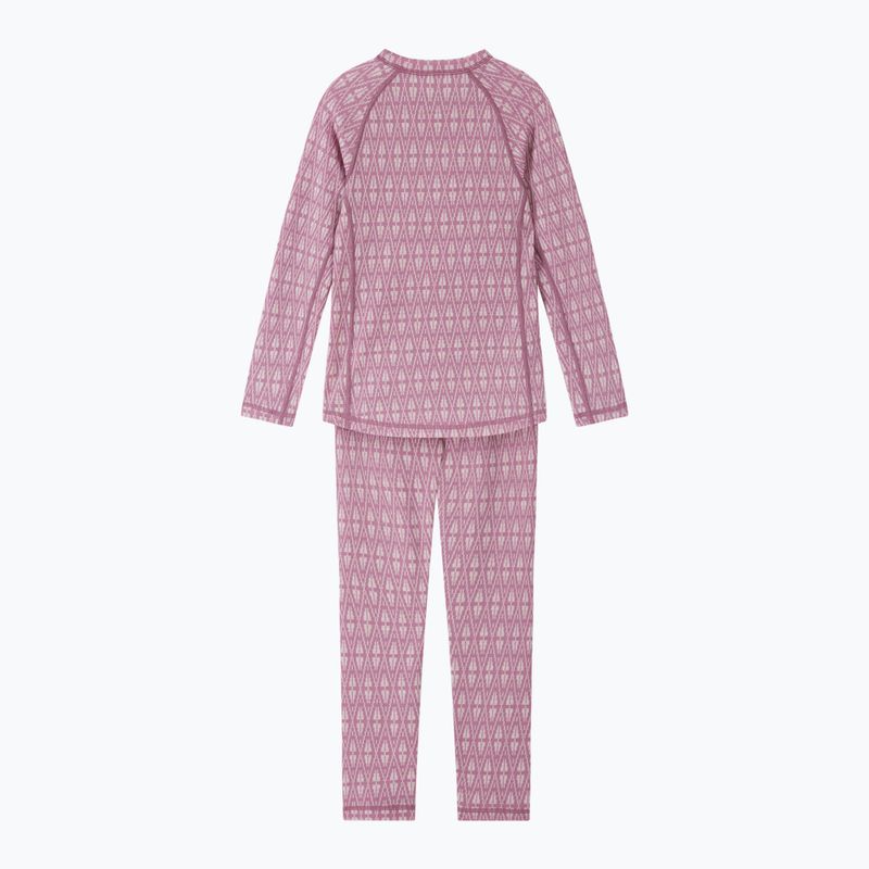 Vaikiškas termoaktyvių apatinių komplektas Reima Taival grey pink 2