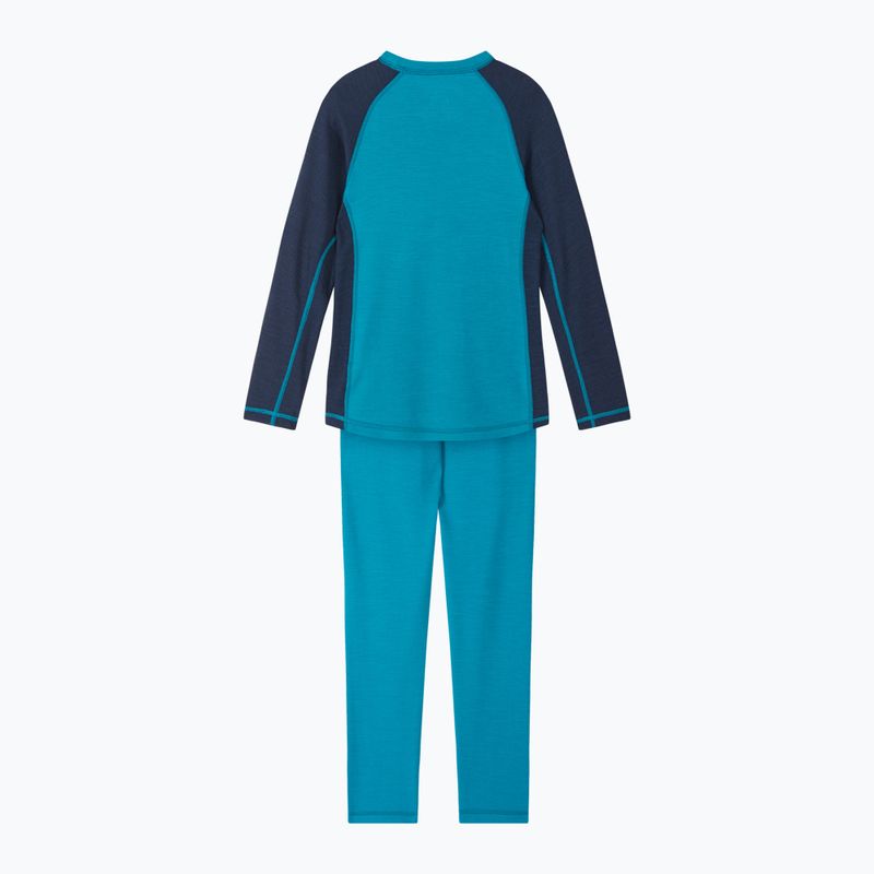 Vaikiškas termoaktyvių apatinių komplektas Reima Taitoa aquatic blue 2