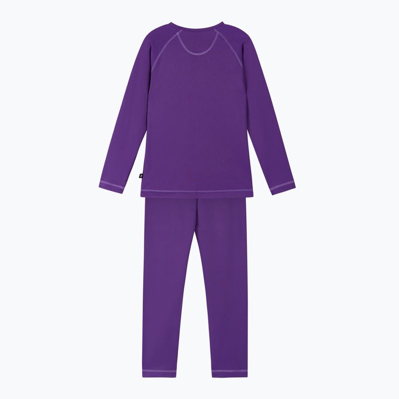 Vaikiškas termoaktyvių apatinių komplektas Reima Lampo plum purple 2