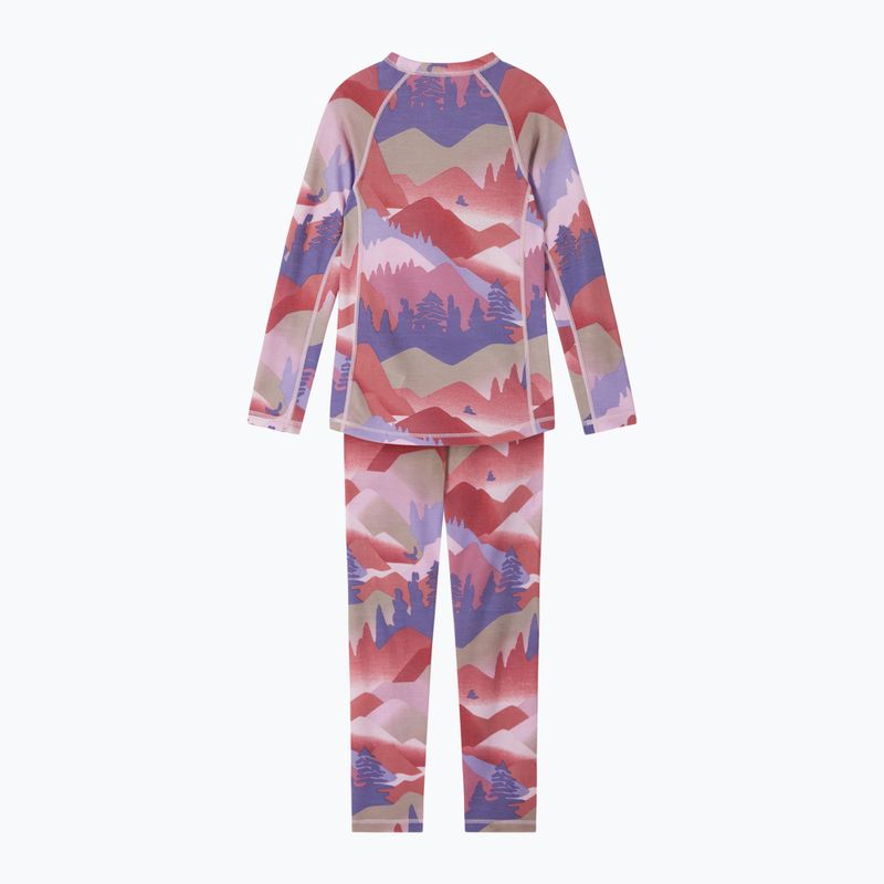 Vaikiškas termoaktyvių apatinių komplektas Reima Taitoa grey pink 2