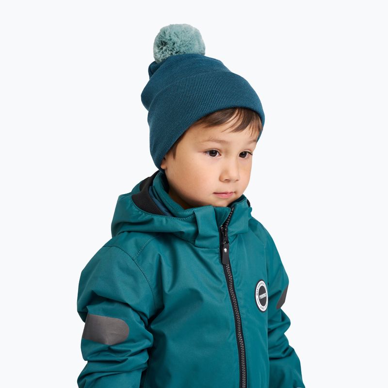 Vaikiška žieminė kepurė Reima Omasi dark teal 4