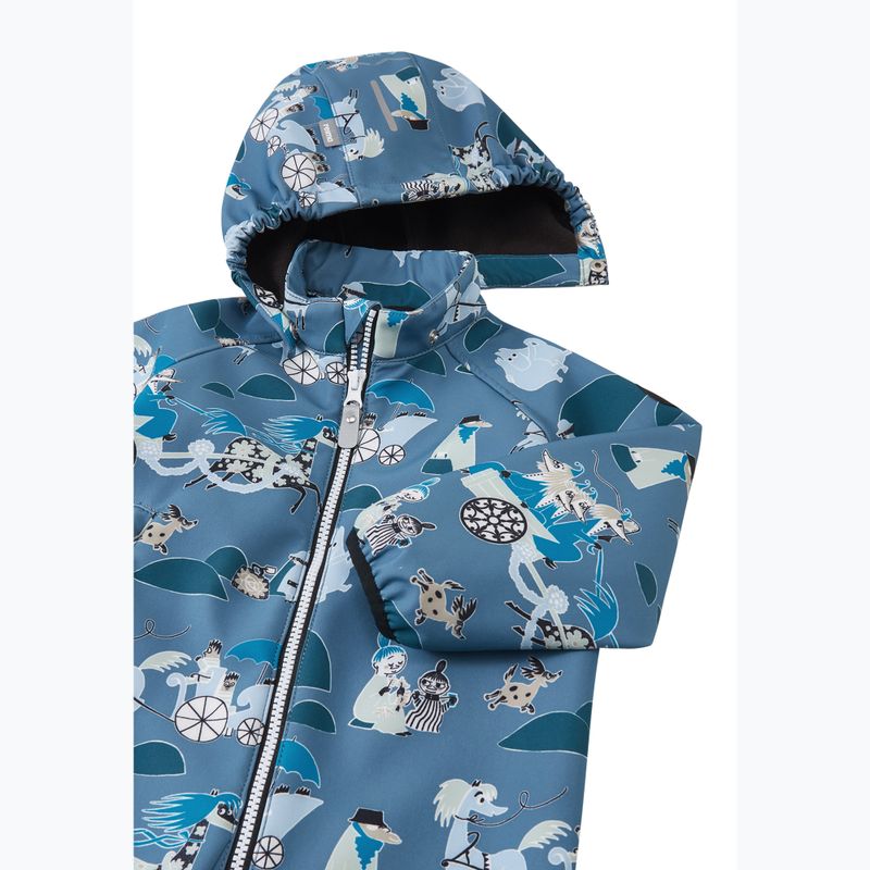 Vaikiškas softshell kombinezonas Reima Moomin Mjosa blue ocean 4