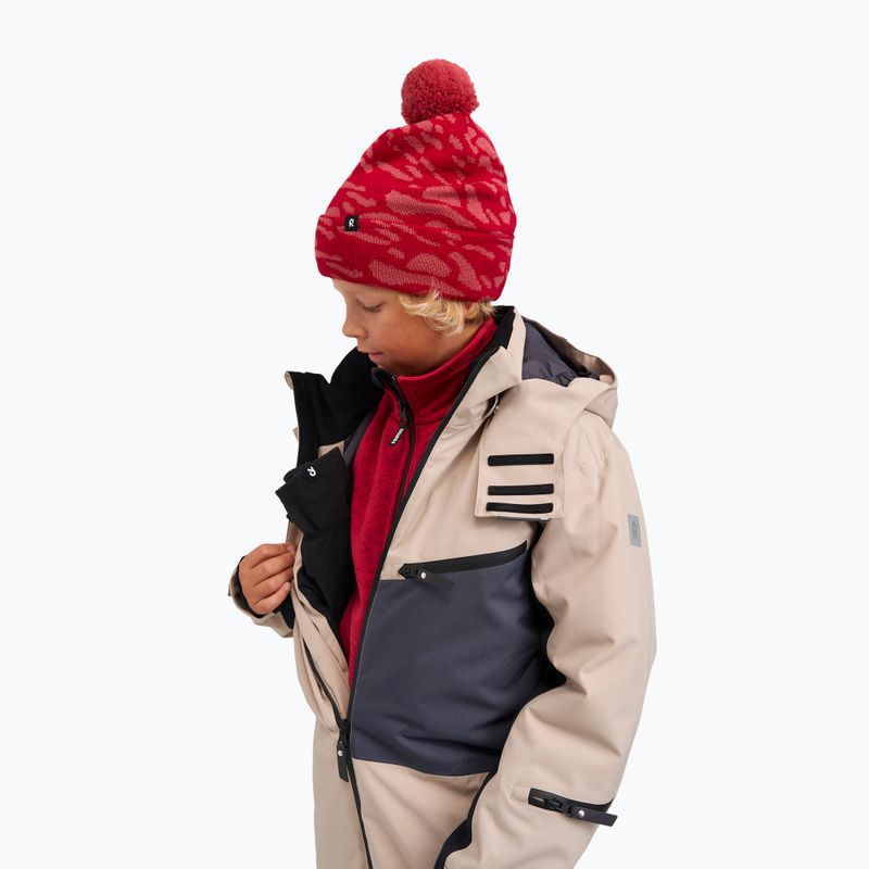 Vaikiška žieminė kepurė Reima Virkku cranberry 6