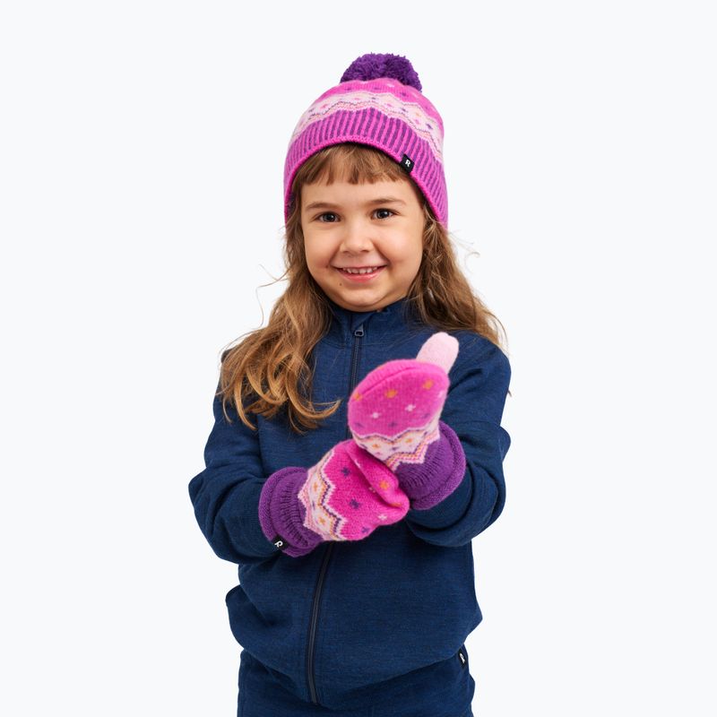 Vaikiška žieminė kepurė Reima Pohjoinen plum purple 4