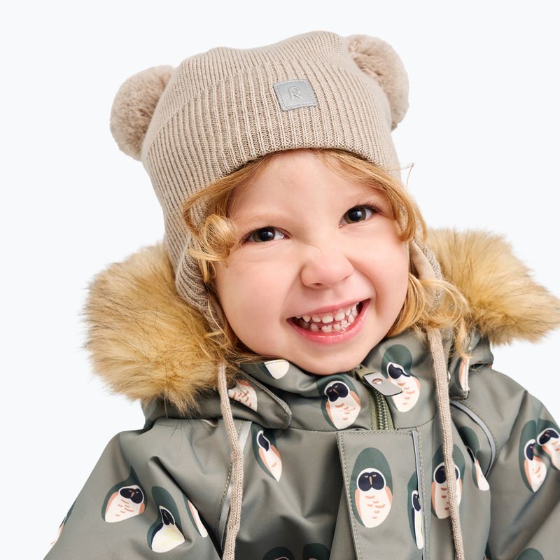 Vaikiška žieminė kepurė Reima Kumpi earthy beige 5
