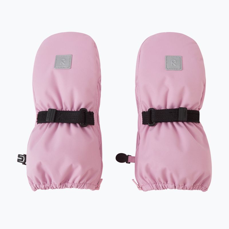 Vaikiškos žieminės pirštinės Reima Villatassu grey pink 2