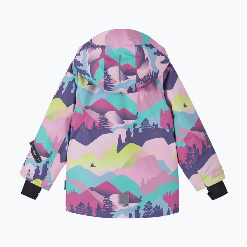 Vaikiška slidinėjimo striukė Reima Kiiruna grey pink 2