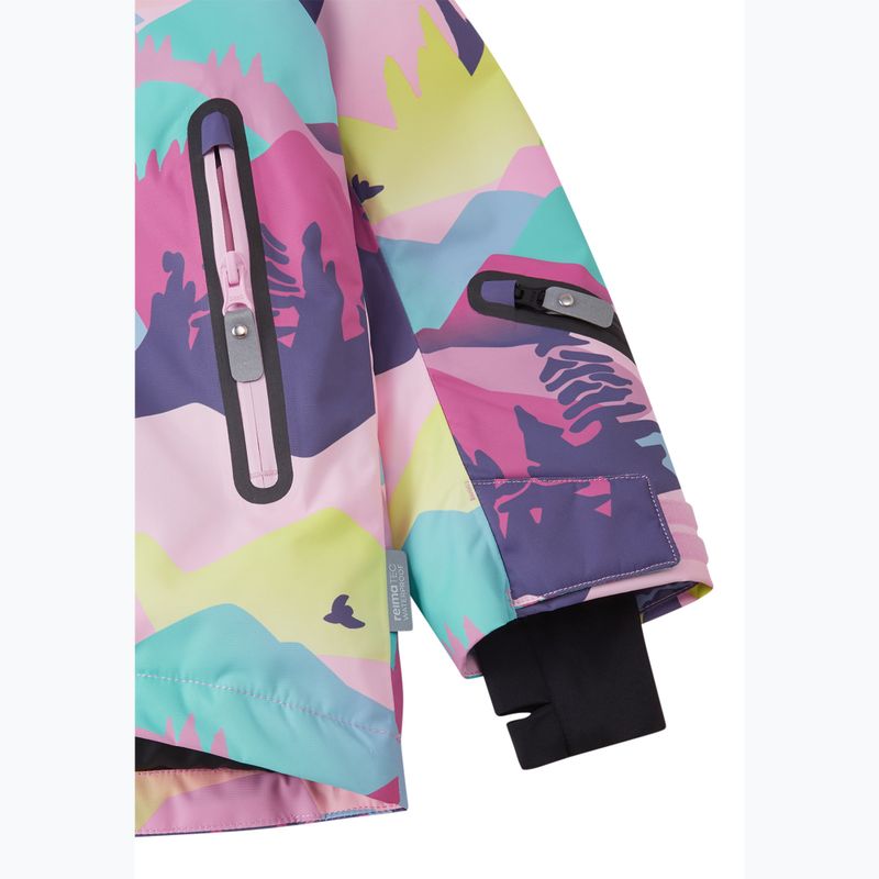 Vaikiška slidinėjimo striukė Reima Kiiruna grey pink 7