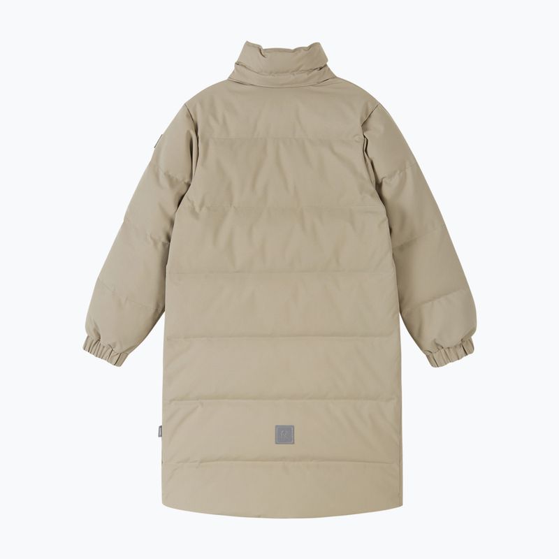 Vaikiškas pūstas paltas Reima Parkkala earthy beige 3