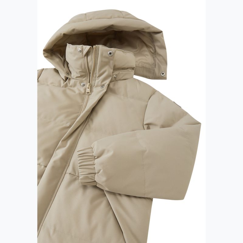 Vaikiškas pūstas paltas Reima Parkkala earthy beige 4