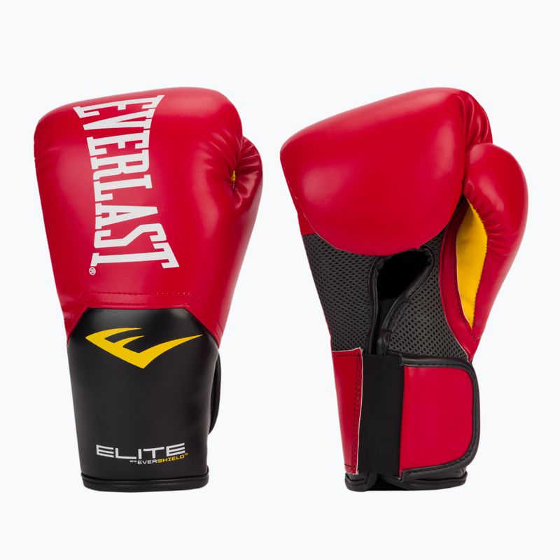 Everlast Pro Style Elite 2 raudonos 2500 bokso pirštinės 3