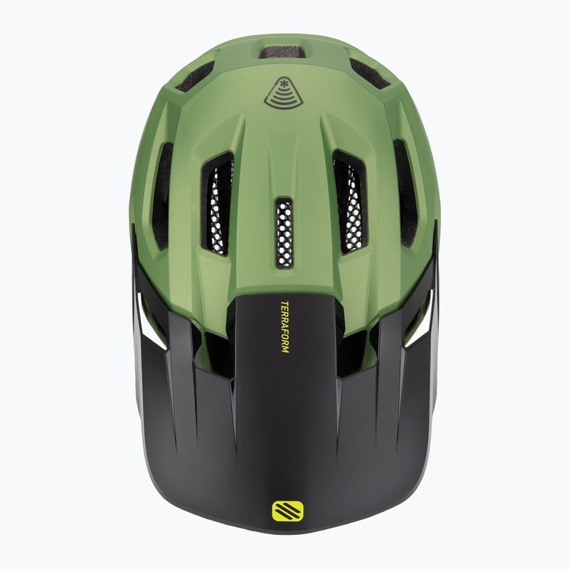 Dviračių šalmas Rudy Project Terraform met.olive/black/acid green matte 6